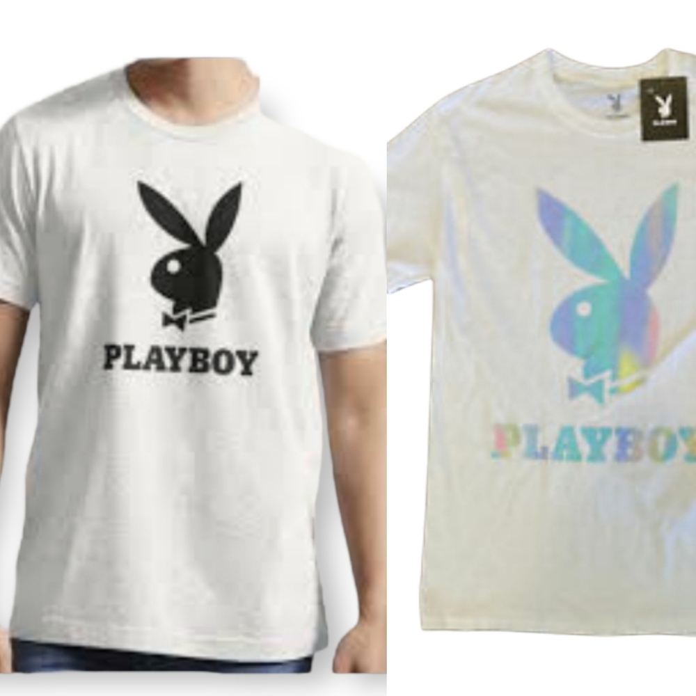 NWT Playboy White Vintage T-shirt Unisex Size L